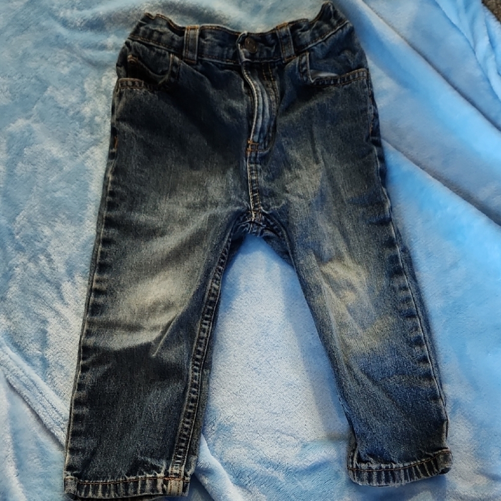 Carter's Blue Denim Jeans with Elastic Waistband